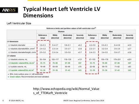 lv totally sizes|left ventricle size chart.